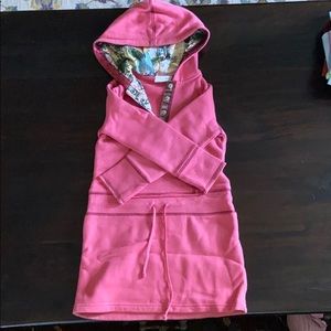 pink hoodie dress•kingkow